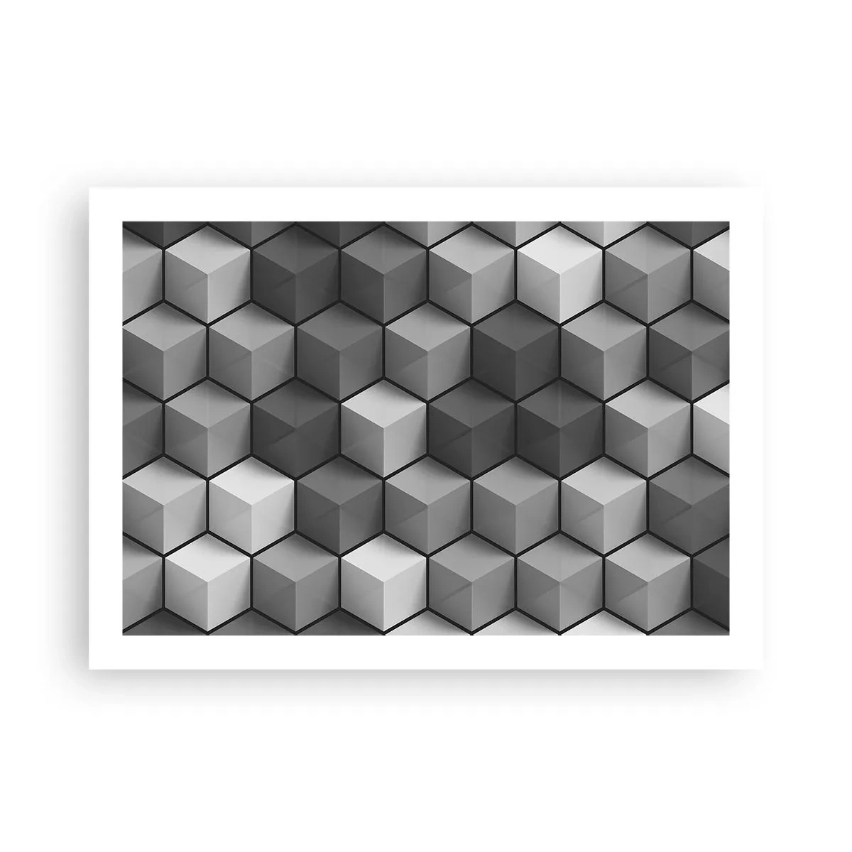 Póster - Rompecabezas cubista - 70x50 cm