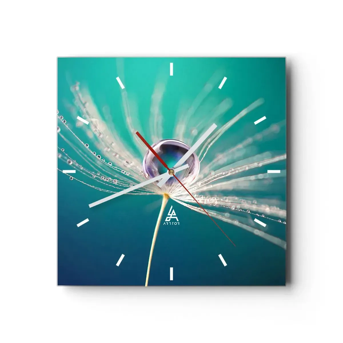 Reloj de pared - Reloj de vidrio - Momento místico - 40x40 cm