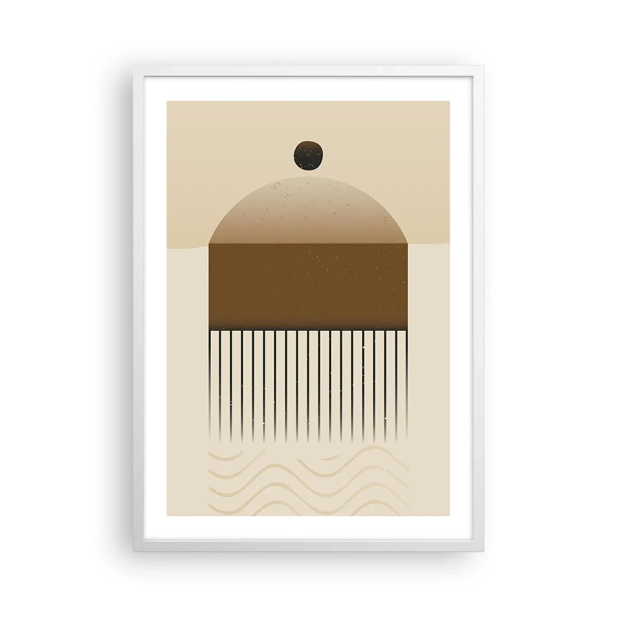 Póster en marco blanco - Varios estados - 50x70 cm