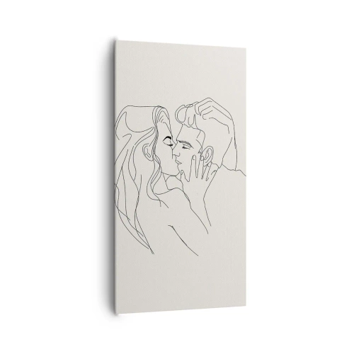 Cuadro sobre lienzo - Impresión de Imagen - Unión y sentimiento - 65x120 cm