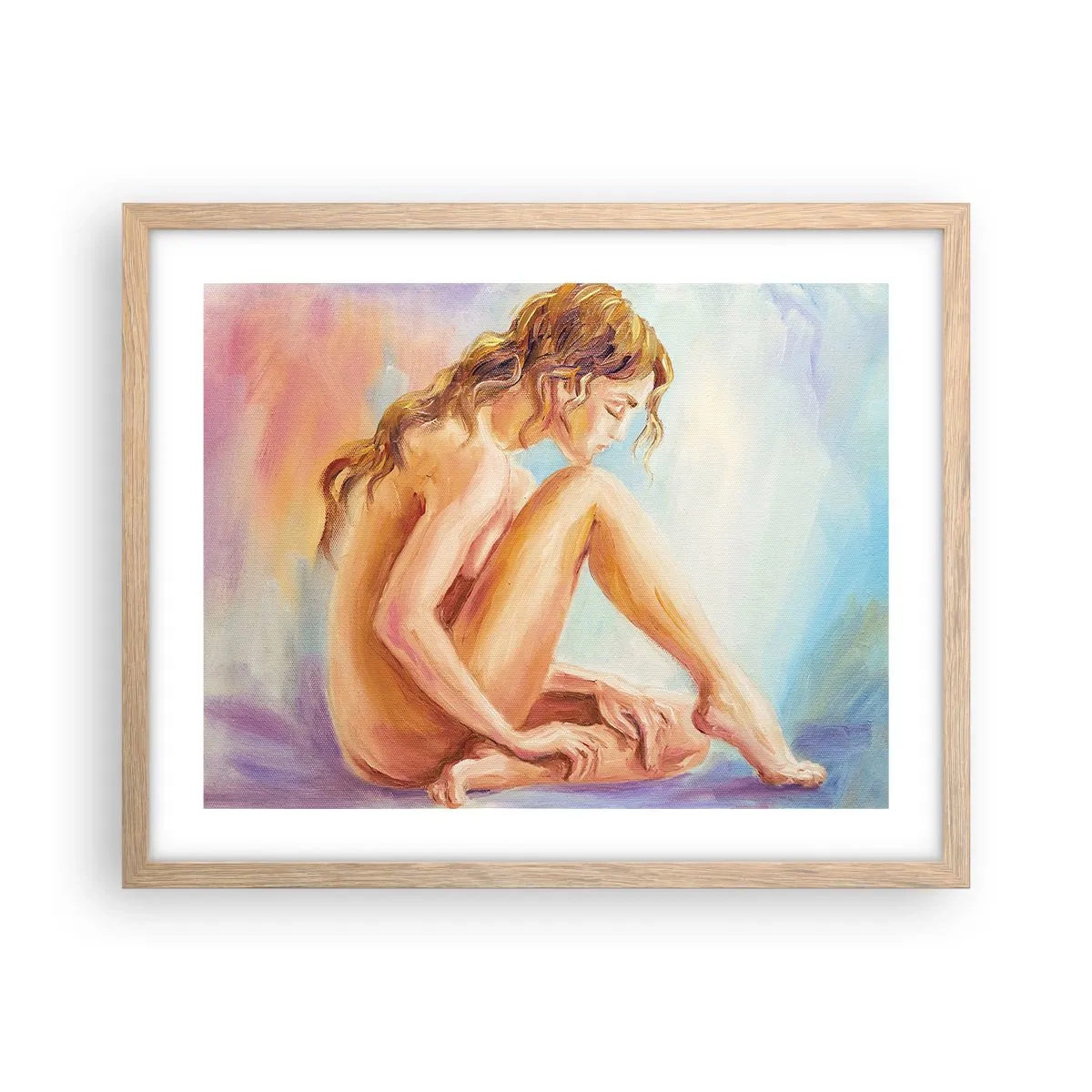 Póster en marco roble claro - Acto de juventud - 50x40 cm