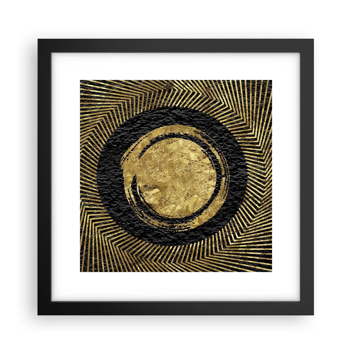 Póster en marco negro - Composición glamour - 30x30 cm