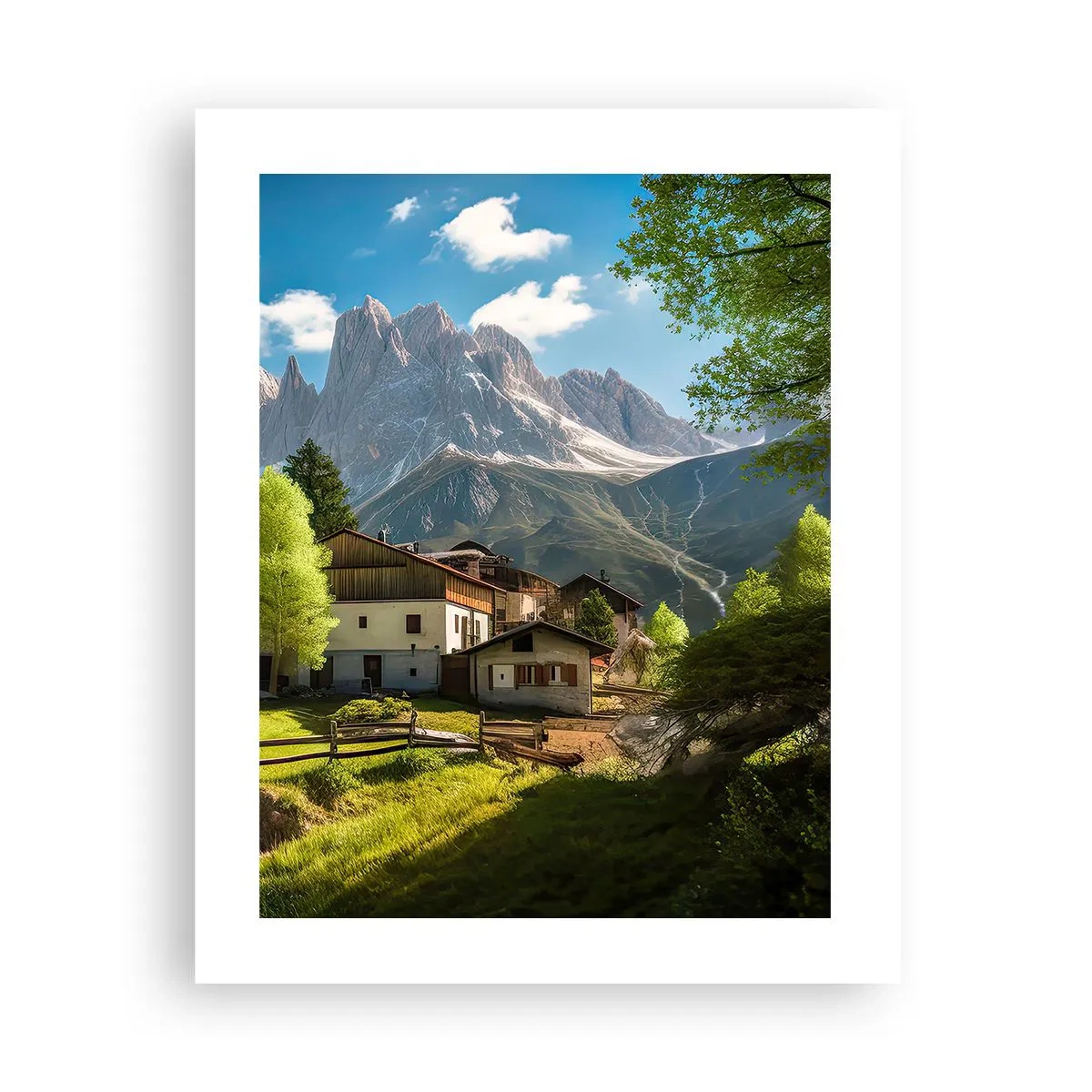 Póster - Idilio alpino - 40x50 cm