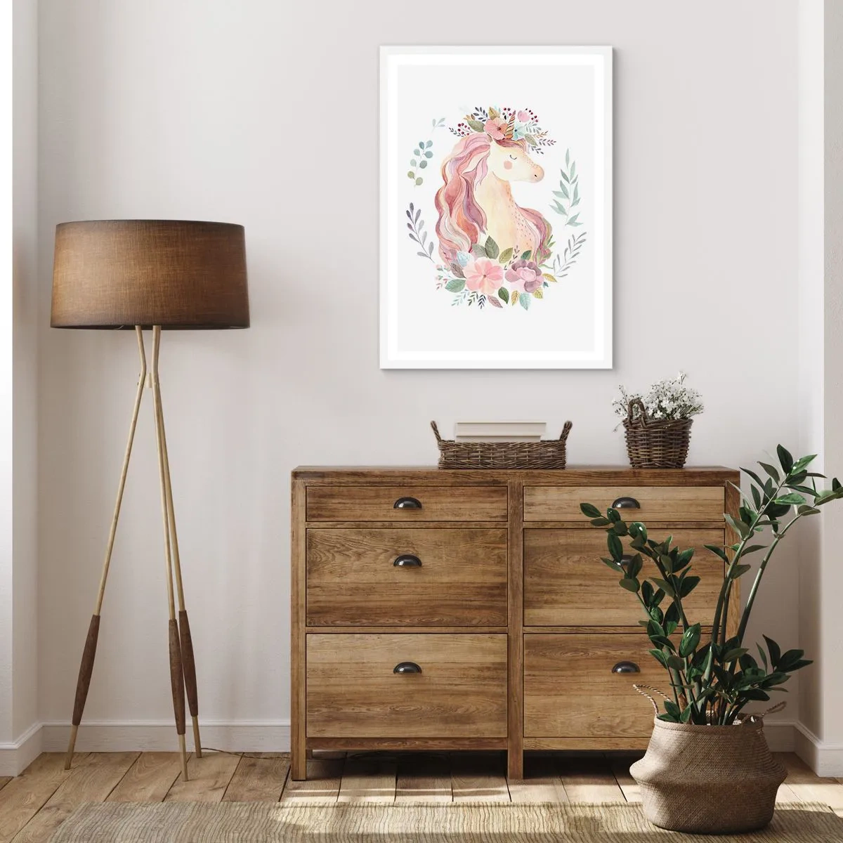 Póster en marco blanco - Una invitación al mundo de los cuentos de hadas - 40x50 cm