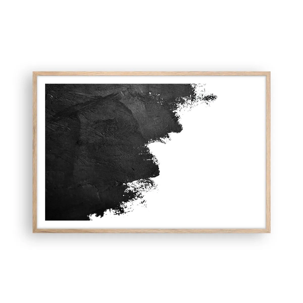 Póster en marco roble claro - Elementos: tierra - 91x61 cm