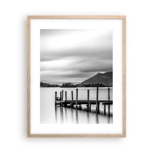 Póster en marco roble claro - Dulzura y la fuerza - 40x50 cm