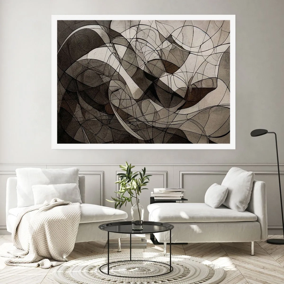 Póster - Circulación en colores tierra - 40x30 cm