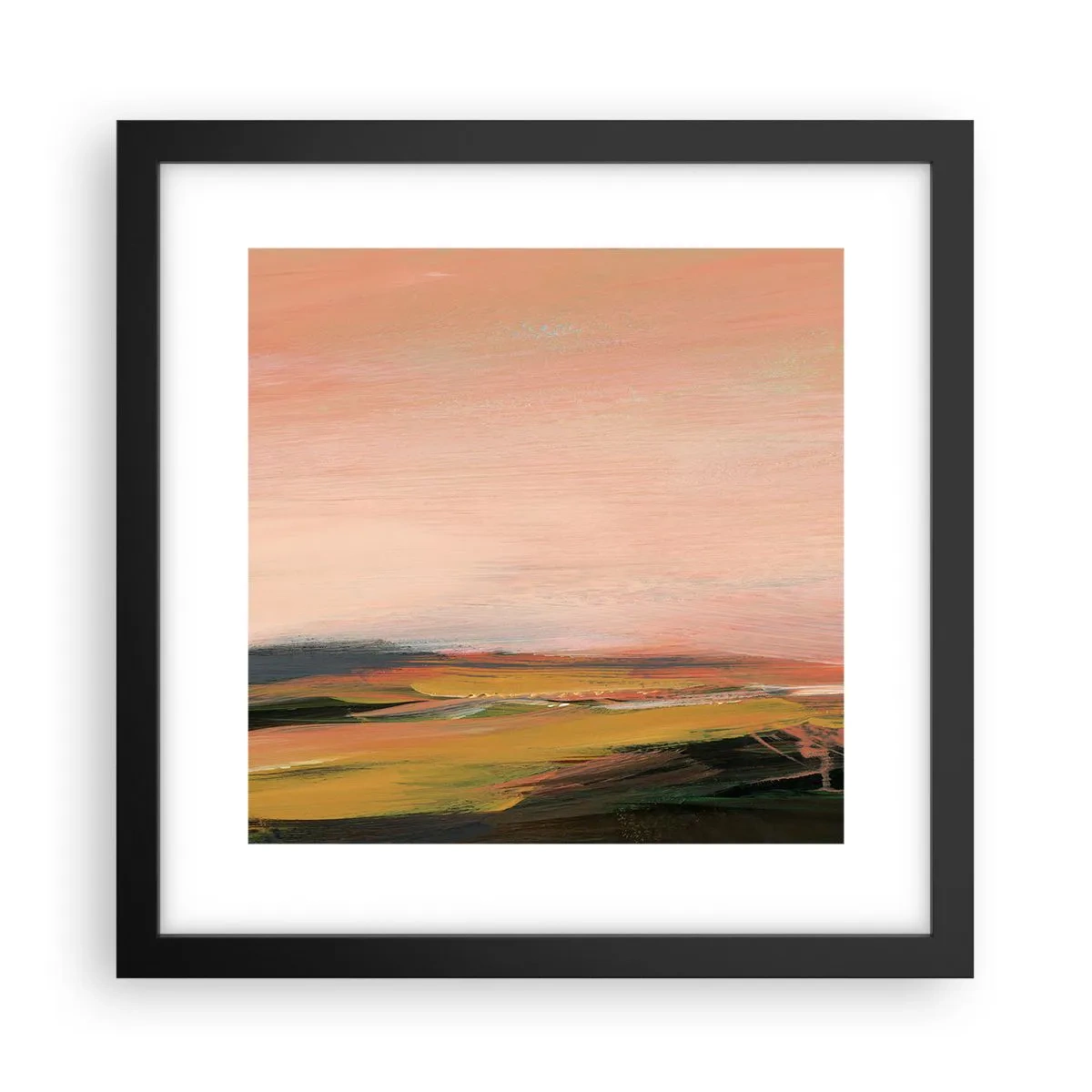 Póster en marco negro - En tono rosa - 30x30 cm