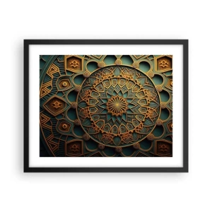 Póster en marco negro - En un clima árabe - 50x40 cm