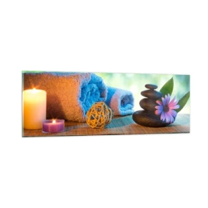 Cuadro sobre vidrio - Impresiones sobre Vidrio - Tiempo para el cuerpo - 90x30 cm