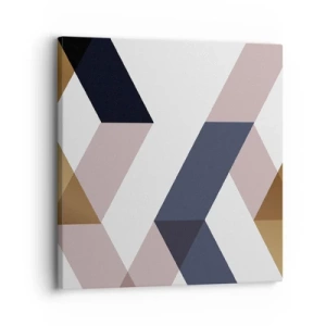 Cuadro sobre lienzo - Impresión de Imagen - Rectas y ángulos - 30x30 cm