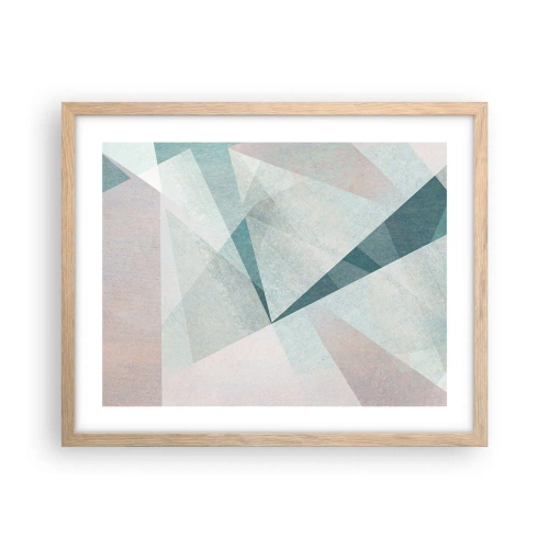 Póster en marco roble claro - Tranquilo pero dinámico - 50x40 cm