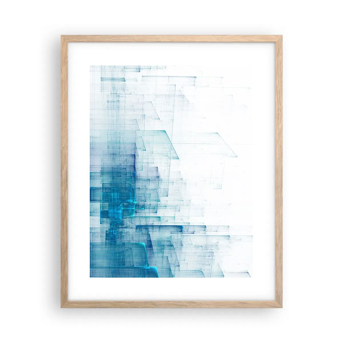 Póster en marco roble claro - Cómo se hizo el espacio - 40x50 cm