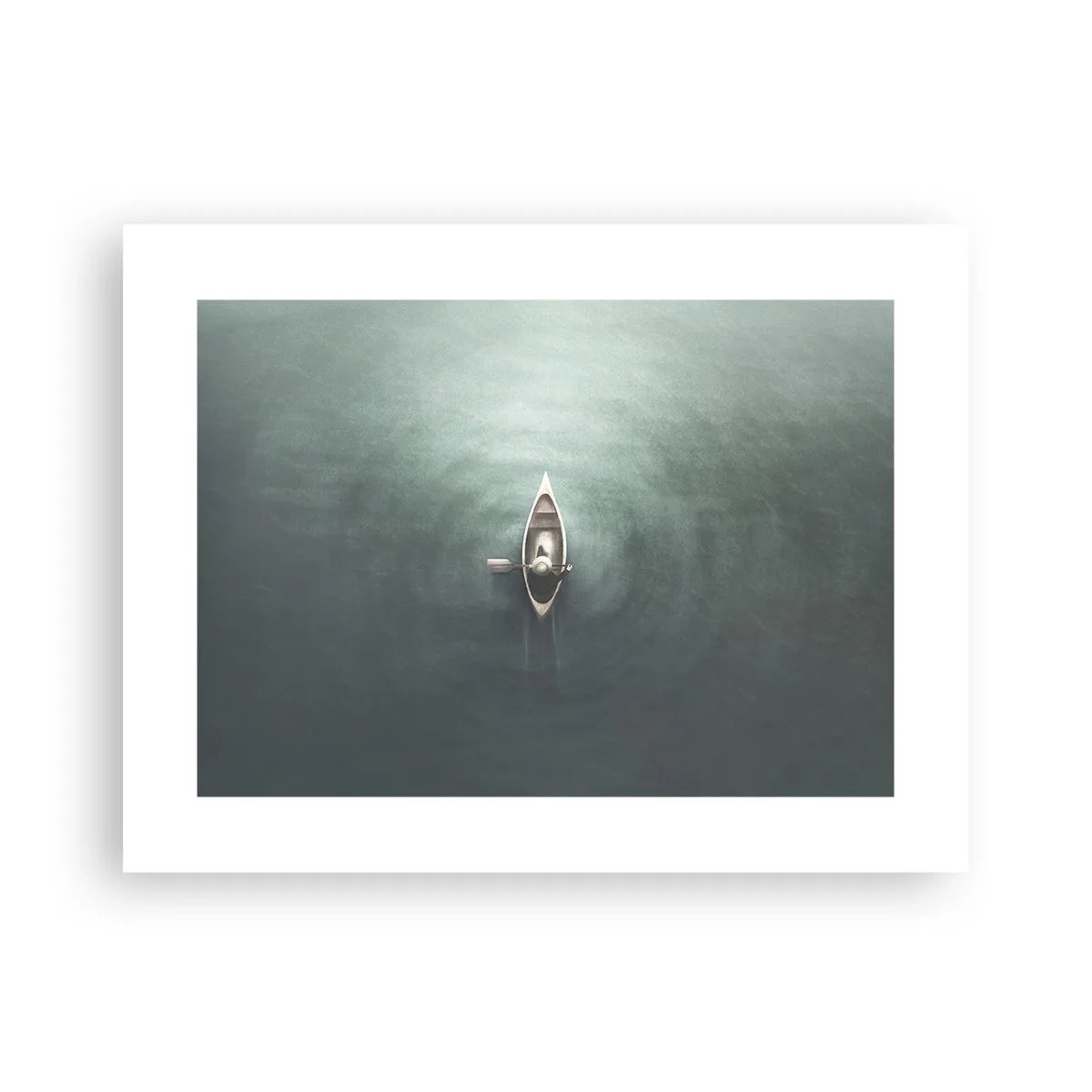 Póster - A través de un lago iluminado por la luna - 40x30 cm