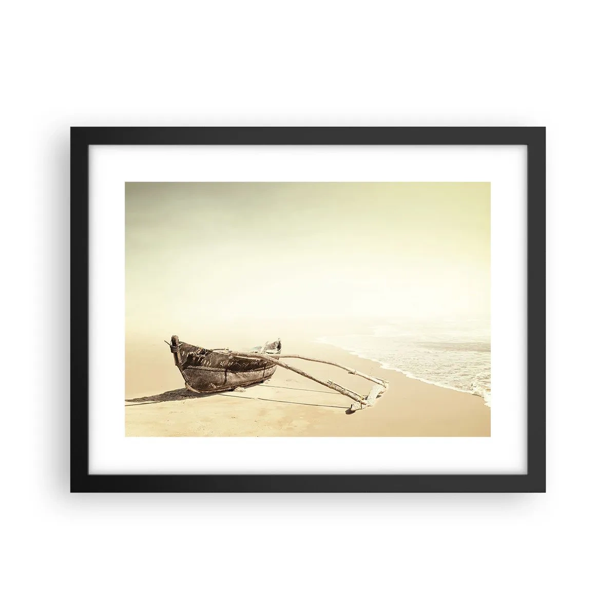 Póster en marco negro - Un recuerdo de los mares del sur - 40x30 cm