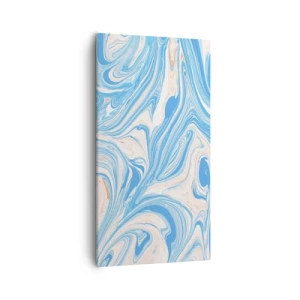 Cuadro sobre lienzo - Impresión de Imagen - Llanura de inundación turquesa - 55x100 cm