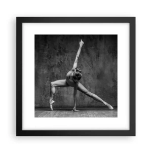 Póster en marco negro - Equilibrio perfecto - 30x30 cm