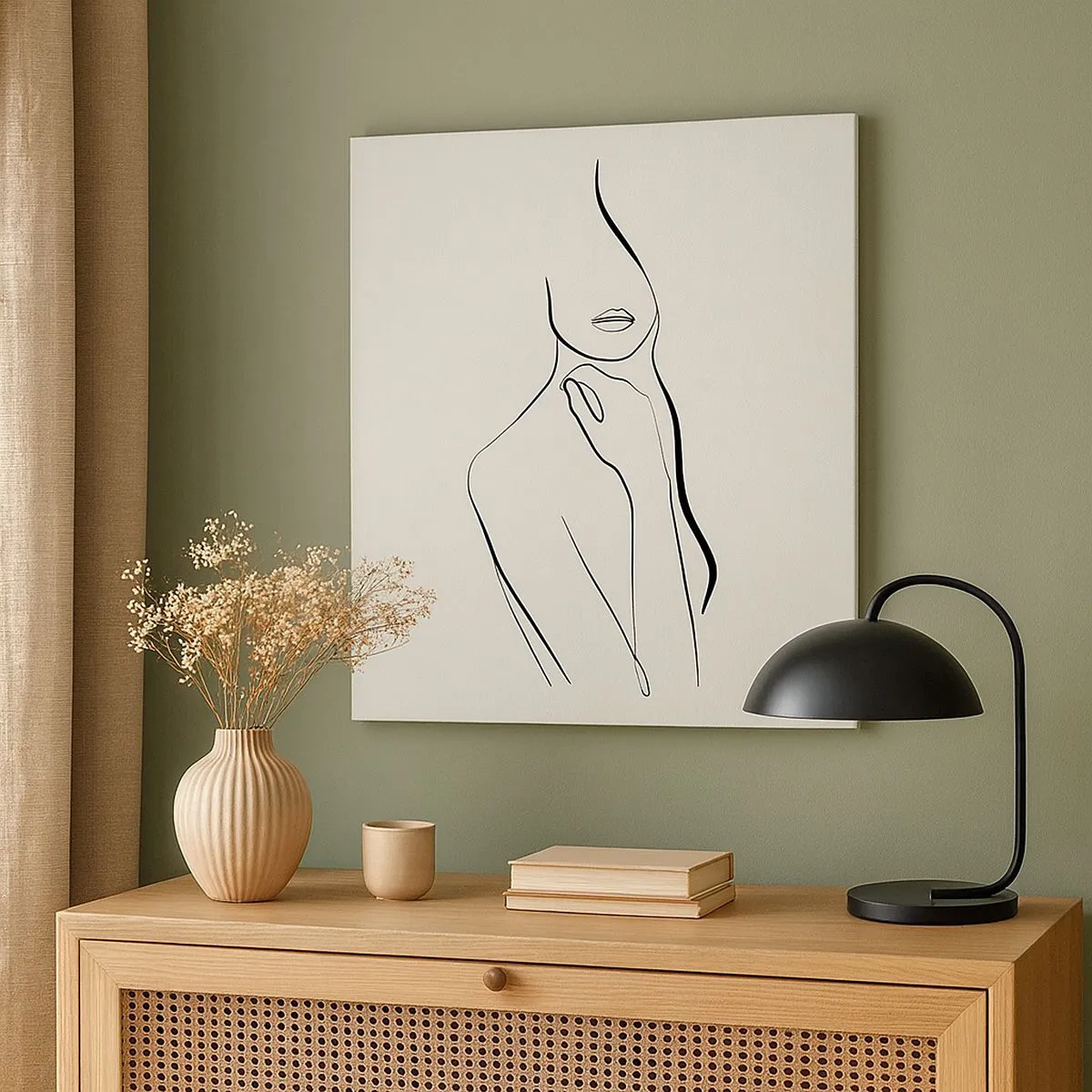 Cuadro sobre lienzo - Impresión de Imagen - Una ola de melancolía - 30x30 cm