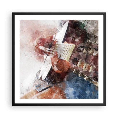 Póster en marco negro - ¿Y qué opinas? - 60x60 cm