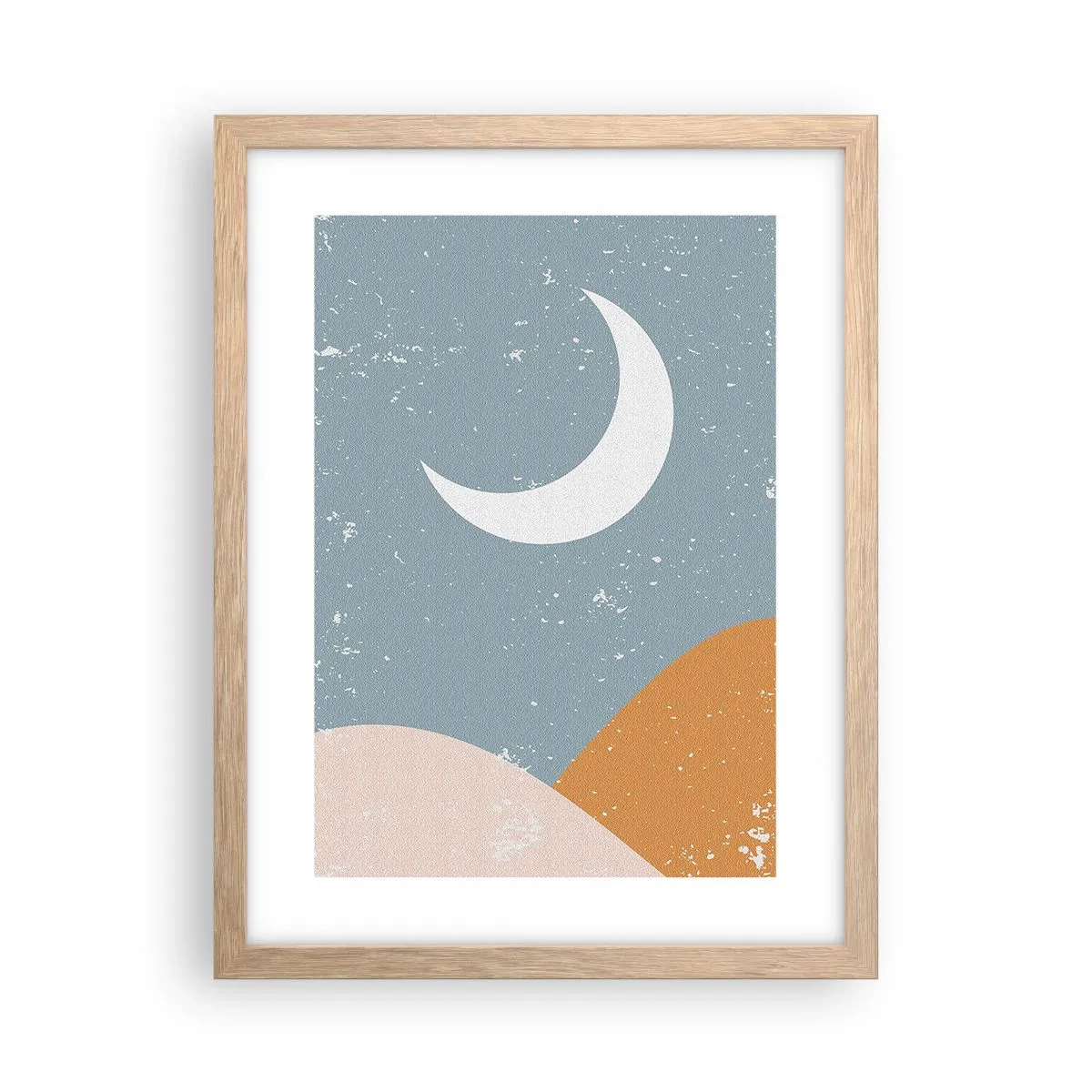 Póster en marco roble claro - La maravilla de muchas noches - 30x40 cm