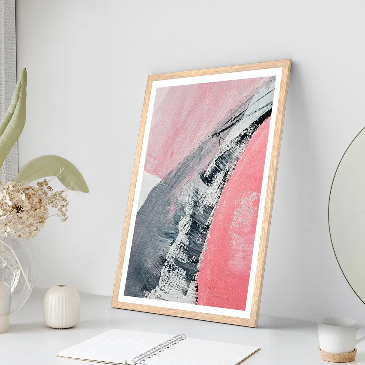 Póster en marco roble claro - Composición a juego - 70x100 cm