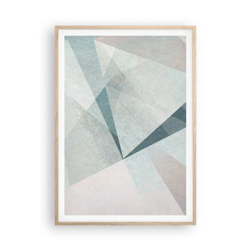 Póster en marco roble claro - Tranquilo pero dinámico - 70x100 cm