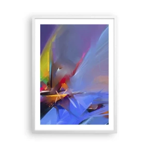 Póster en marco blanco - Como un pájaro - 50x70 cm