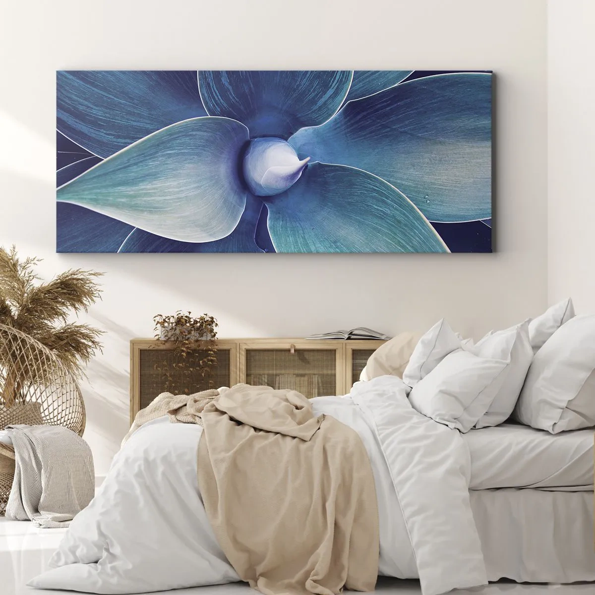 Cuadro sobre lienzo - Impresión de Imagen - Azul del cielo - 100x40 cm