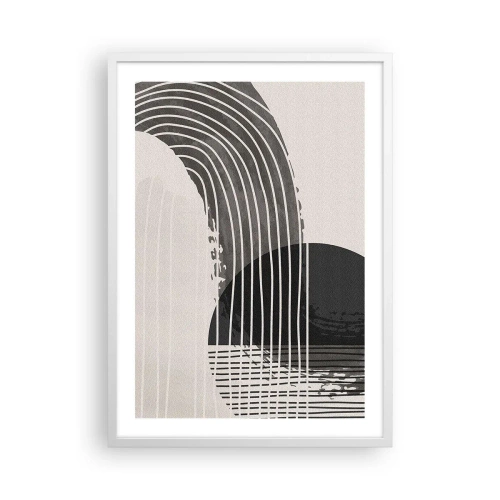 Póster en marco blanco - Ida y vuelta - 50x70 cm