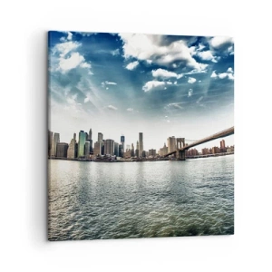 Cuadro sobre lienzo - Impresión de Imagen - Isla de cristal - 50x50 cm