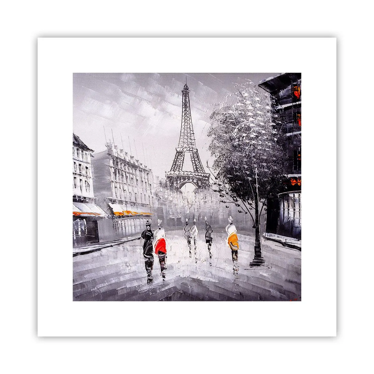 Póster - Un paseo parisino - 30x30 cm
