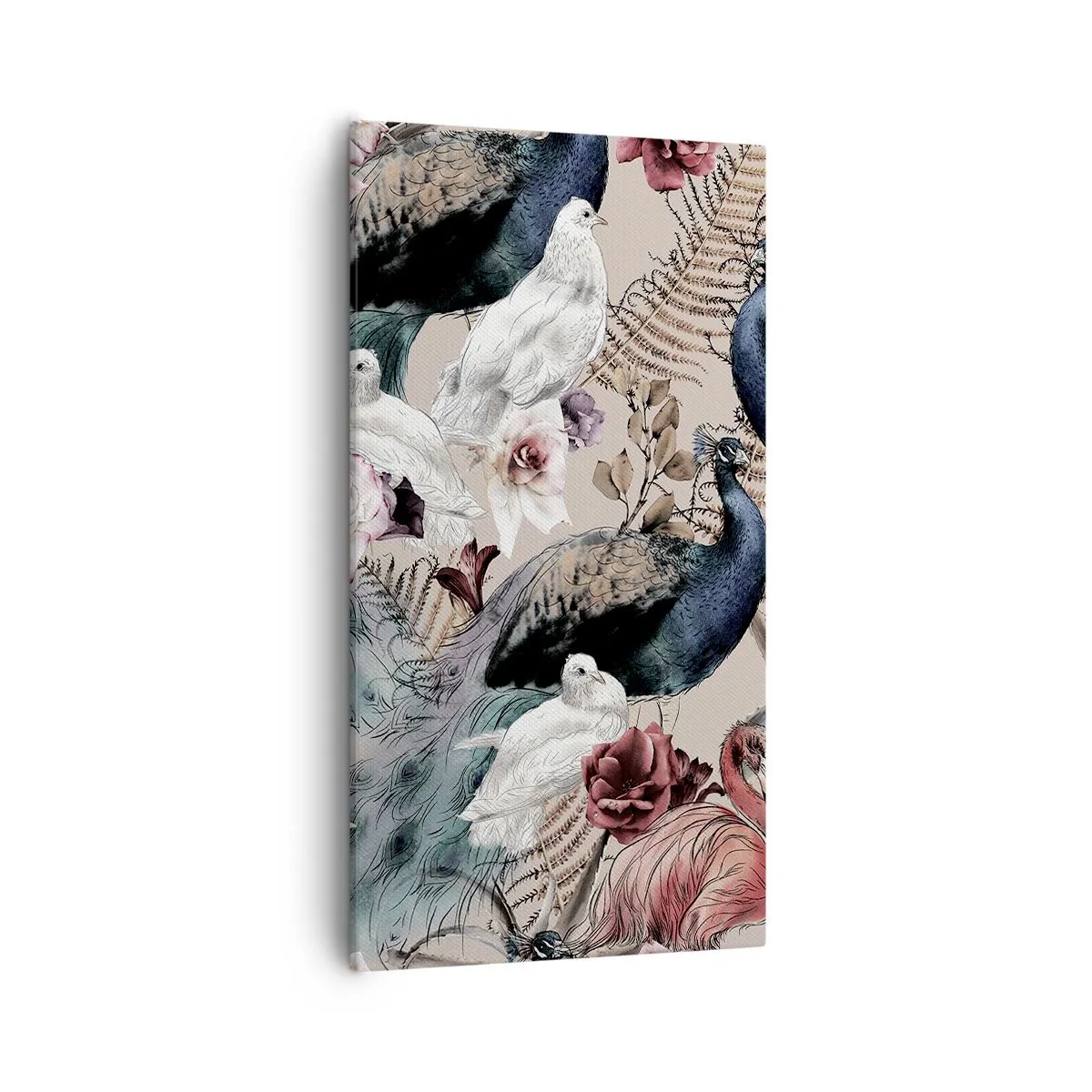 Cuadro sobre lienzo - Impresión de Imagen - En un jardín de palacio - 55x100 cm