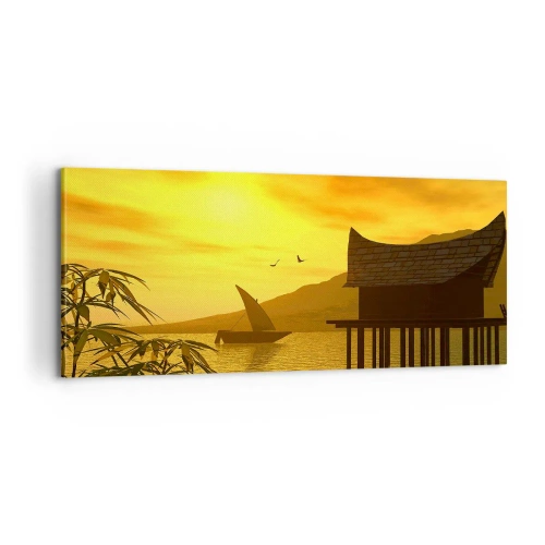 Cuadro sobre lienzo - Impresión de Imagen - La ansiada paz - 100x40 cm