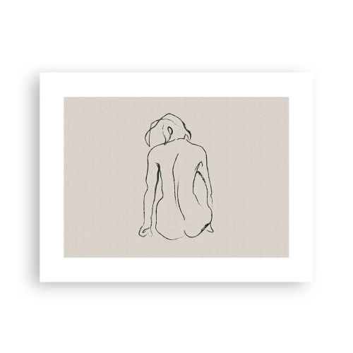 Póster - Esbozos de una espalada - 40x30 cm