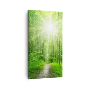 Cuadro sobre lienzo - Impresión de Imagen - Catedral verde - 55x100 cm