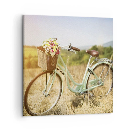 Cuadro sobre lienzo - Impresión de Imagen - Me quedaré aquí un tiempo - 60x60 cm