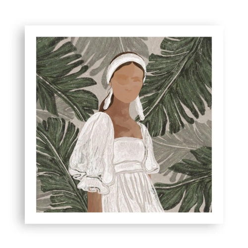 Póster - Retrato exótico - 60x60 cm