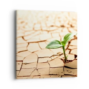 Cuadro sobre lienzo - Impresión de Imagen - El poder indomable de la vida - 40x40 cm