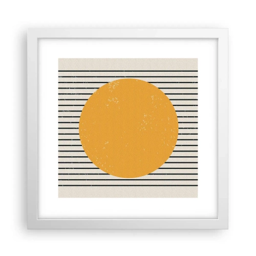 Póster en marco blanco - El poder de la sencillez - 30x30 cm