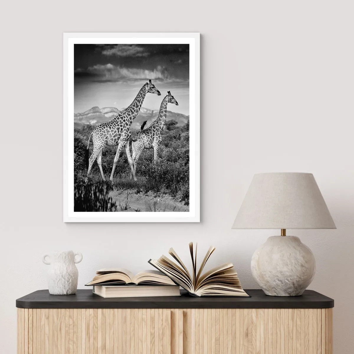 Póster en marco blanco - La clase alta de África - 40x50 cm