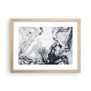 Póster en marco roble claro - Dentro de la Tierra - 40x30 cm