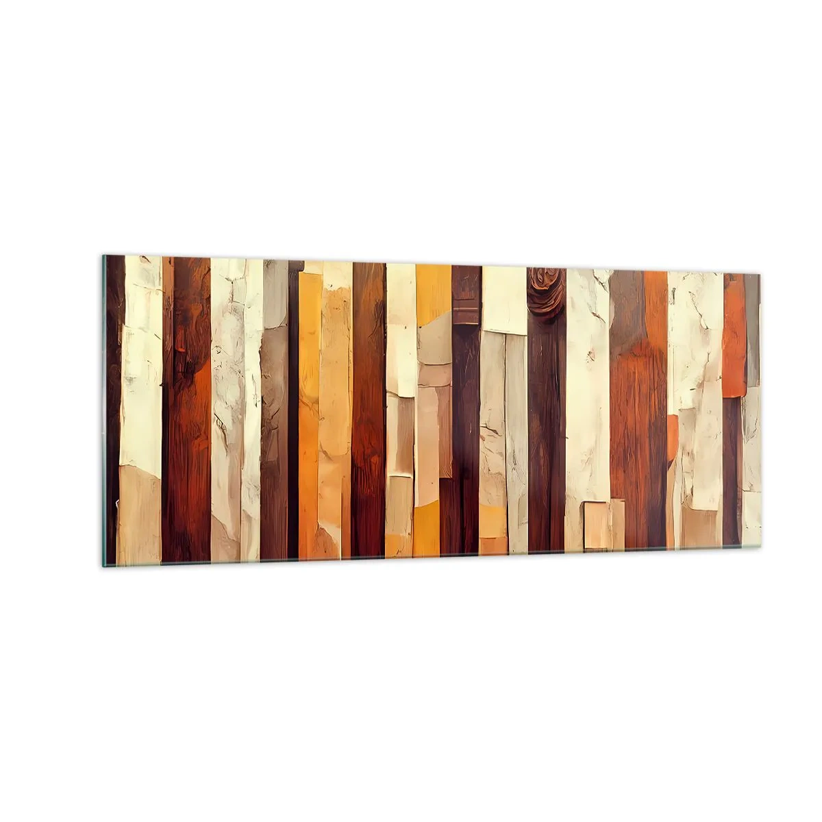 Cuadro sobre vidrio - Impresiones sobre Vidrio - Himno de los árboles del bosque - 100x40 cm