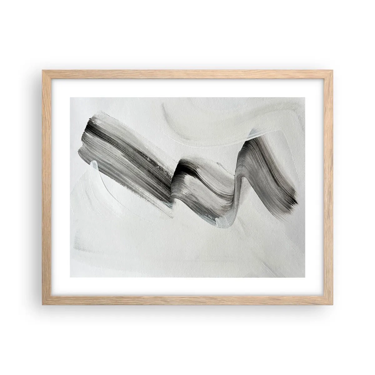 Póster en marco roble claro - Solo por diversión - 50x40 cm