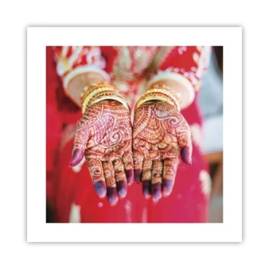 Póster - Ritual con las manos - 40x40 cm