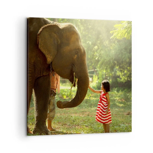 Cuadro sobre lienzo - Impresión de Imagen - El poder de la amistad - 50x50 cm