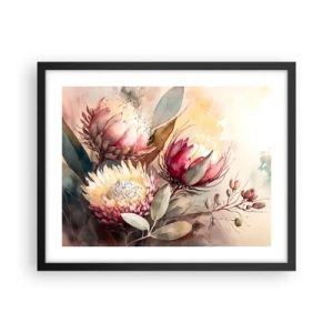 Póster en marco negro - De perfil y de frente - 50x40 cm