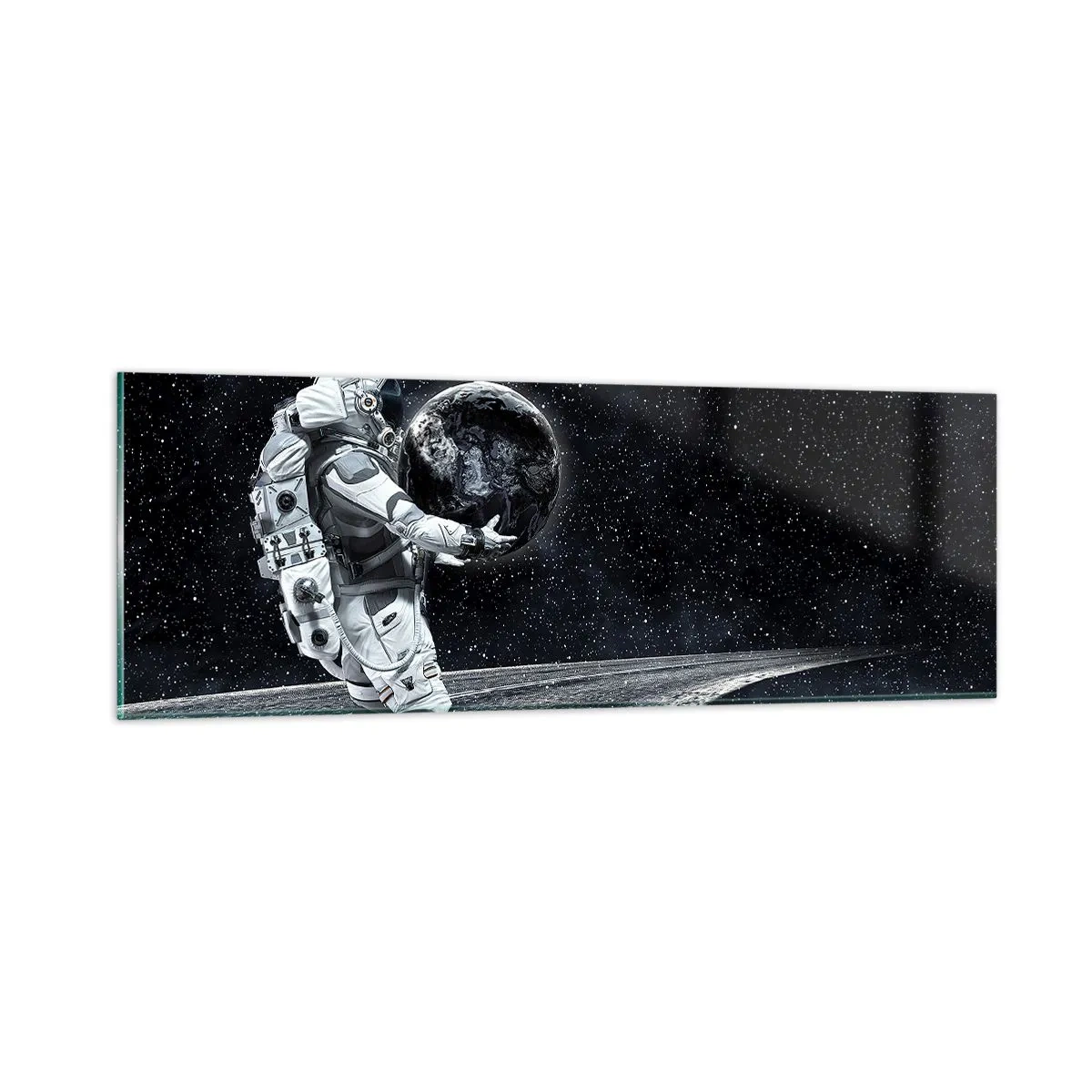 Cuadro sobre vidrio - Impresiones sobre Vidrio - En la Vía Láctea - 90x30 cm