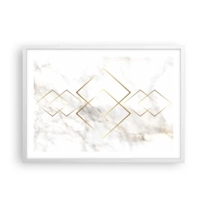 Póster en marco blanco - Una vista al infinito - 70x50 cm