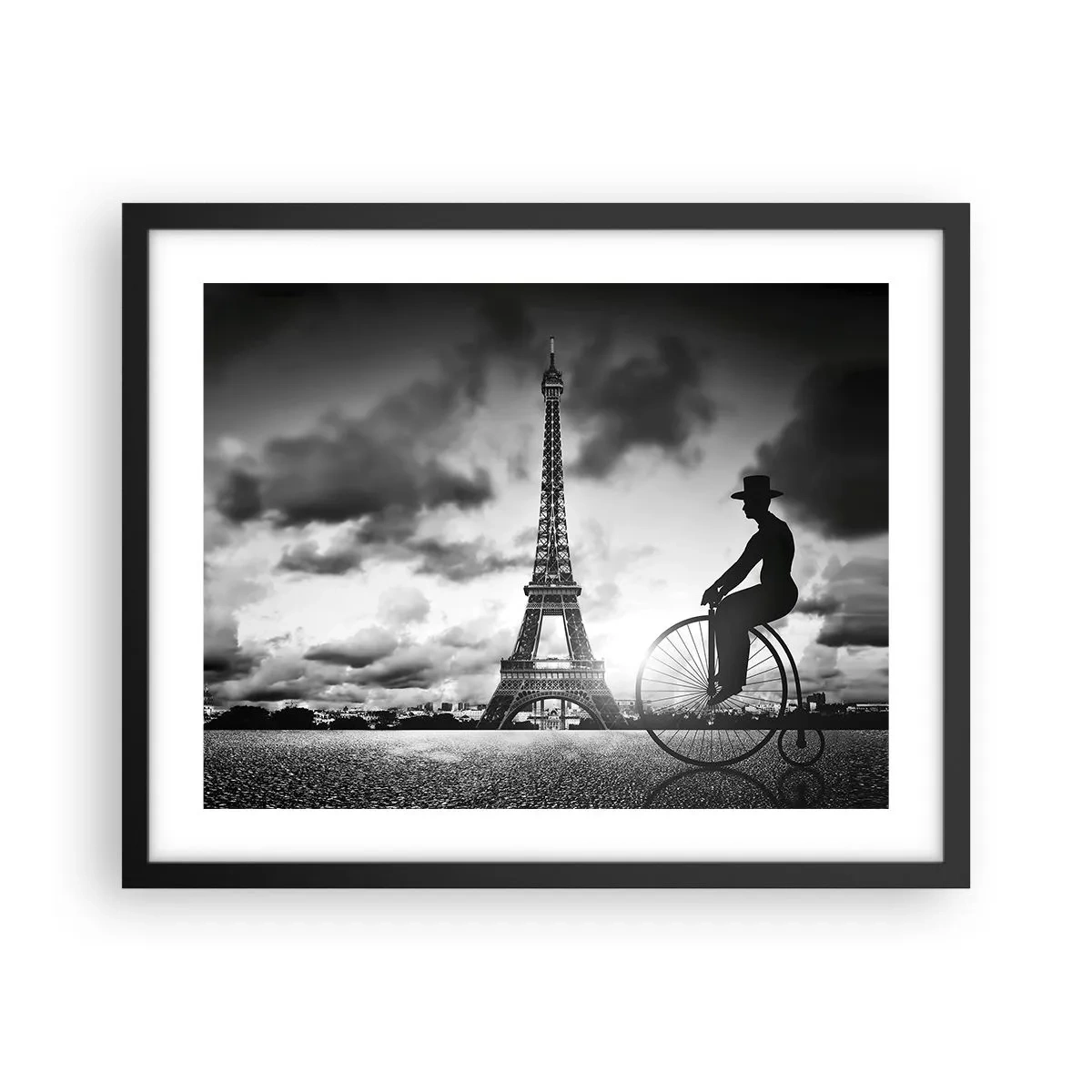 Póster en marco negro - Añoranza de la Belle Epoque - 50x40 cm