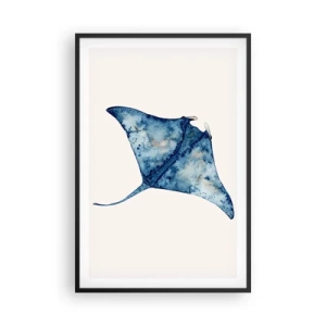 Póster en marco negro - La vida en azul - 61x91 cm